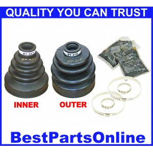 Drivetrain Front Inner & Outer CV Axle Boot for Acura Integra 1997-1998 GS, LS & RS Drivetrain Front Inner & Outer CV Axle Boot for Acura Integra 1997-1998 GS, LS & RS