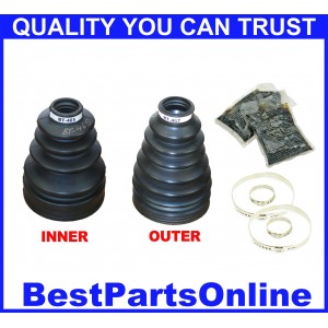 CV Axle Boot Kit Inner & Outer CV Axle Boot Kit For Toyota 4Runner 12/1995-2002 4x4 4WD SR5