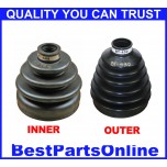 Front CV Axle Boot Kits for Nissan Altima 2002-2004 3.5L Inner & Outer