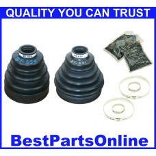 Drive Train CV Front Axle Inner & Outer Boot Kit for 1998-2007 LEXUS LX470 4WD Front  1998-2007 TOYOTA  Land Cruiser 4WD Front 