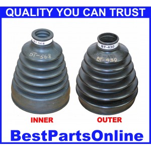 BestPartsOnline CV Axle Boot Kit For Chevrolet TrailBlazer 4WD 2002-2009 – Inner & Outer