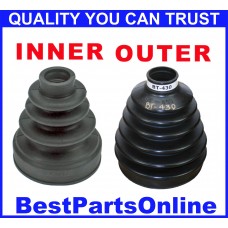 Front Driver side Inner & Outer CV Axle Boot kit for Honda Pilot 2003-2008 AWD