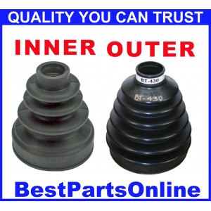 Front Driver side Inner & Outer CV Axle Boot kit for Honda Pilot 2003-2008 AWD Front Driver side Inner & Outer CV Axle Boot kit for Honda Pilot 2003-2008 AWD