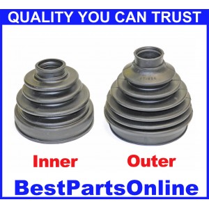 CV Axle Boot Kit Compatible with Ford SVT Raptor 2010-2018 All Engines 4x4, 4WD Inner & Outer