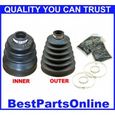 Drive Train CV Axle Boot Kit 2000-2002 HONDA Accord All  2003-2010 Accord 4Cyl. M/T and 6Cyl  1999-2001 Insight Except SH  1999-2010 CR-V (4WD) Front  2003-2010 Element Front
