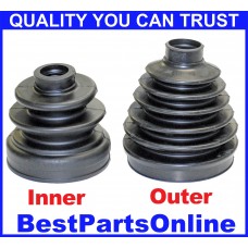 CV Axle Boot Kit Mitsubishi Montero 2001-2006 4WD Front Inner Side and Outer Side