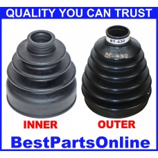 Front Driver side Inner & Outer CV Axle Boot kit for 2006-2007 Nissan Murano AWD All  FRONT 2006-2007 Nissan Murano FWD All  