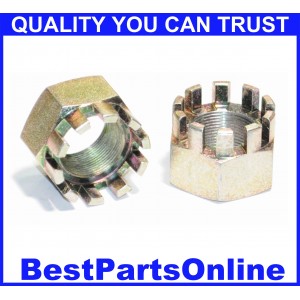 CV Axle Nut M20x1.0 Castle Isuzu I-Mark 85-87 Pontiac LeMans 88-93 Saturn L- Series 00-04 Chevrolet Spectrum 85-88 (2-pack)