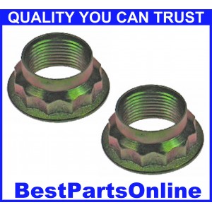 CV Axle Nut M24x2.0 Stake BMW 3 Series, (Exc. 318ti) 92-01 Rear Z3 01-02 Rear, 3.0L Mercedes All, Exc. E, ML & S Series 93-00 Rear, Cross Groove Design (2-pack)