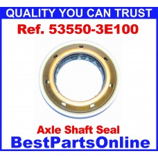 Drive Axle Shaft Seal 2009 Kia Borrego EX, LX, Limited 3.8L V6 - Gas, 4.6L V8 - Gas  2008-2009 Sorento EX, LX 3.3L V6 - Gas, 3.8L V6 - Gas  2005-2007 Sorento EX, LX 3.8L V6 - Gas  53550-3E100