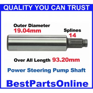 Power Steering Pump Shafts CADILLAC, CHEVY, DODGE, GM, OLDSMOBILE, PONTIAC CII Pump