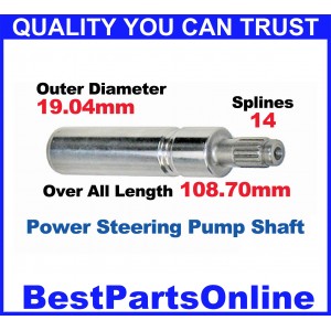 Power Steering Pump Shafts 1966-2002 GM’s All