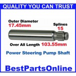 Power Steering Pump Shafts 1978-2007 FORD Steering CII Pump; FORD, MAZDA, MERCURY Power Steering Pump Shafts 1978-2007 FORD Steering CII Pump; FORD, MAZDA, MERCURY
