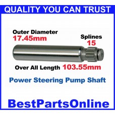 Power Steering Pump Shafts 1978-2007 FORD Steering CII Pump; FORD, MAZDA, MERCURY Power Steering Pump Shafts 1978-2007 FORD Steering CII Pump; FORD, MAZDA, MERCURY