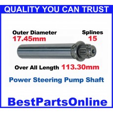 Power Steering Pump Shafts 1967-1989 FORD Except, Trucks (Old Models) Power Steering Pump Shafts 1967-1989 FORD Except, Trucks (Old Models)