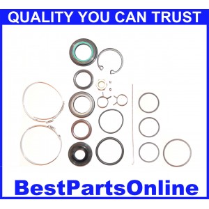Power Steering Rack & Pinion Seal Kit 1987-1994 Plymouth Sundance, Chrysler Es With TRW Gear, Without Plastic Bulkhead