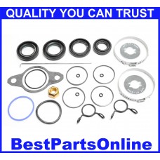 Power Steering Rack And Pinion Seal Kit for 1993-1997 Geo Prizm W/ 2-Piece Riveted Housing (1/93-12/96)  1988-1991 Toyota Corolla DX, SR5, Model AE92 (8/87-6/91)  1993-1996 Toyota Corolla Sedan, Wagon (9/92-6/96 w/ 2-piece riveted housing