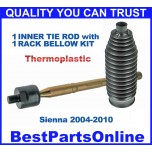 Steering Inner Tie rod plus Rack Bellow Kit TOYOTA Sienna 2004-2010 Steering Inner Tie rod plus Rack Bellow Kit TOYOTA Sienna 2004-2010