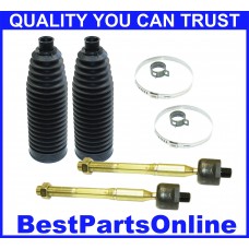 Rack and Pinion Inner Tie Rod End and Bellow Boot kit for 2013-2017 Lexus ES 300h 2013-2017 ES 350 2013-2018 Toyota Avalon 2012-2017 Camry Ref. MS86745
