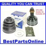 CV Axle Joint and CV Boot Kit 86-89 Acura Integra Outboard without ABS 86-89 Honda Accord Outboard All 85-87 Prelude Outboard Si & SEi CV Axle Joint and CV Boot Kit 86-89 Acura Integra Outboard without ABS 86-89 Honda Accord Outboard All 85-87 Prelude Outboard Si & SEi